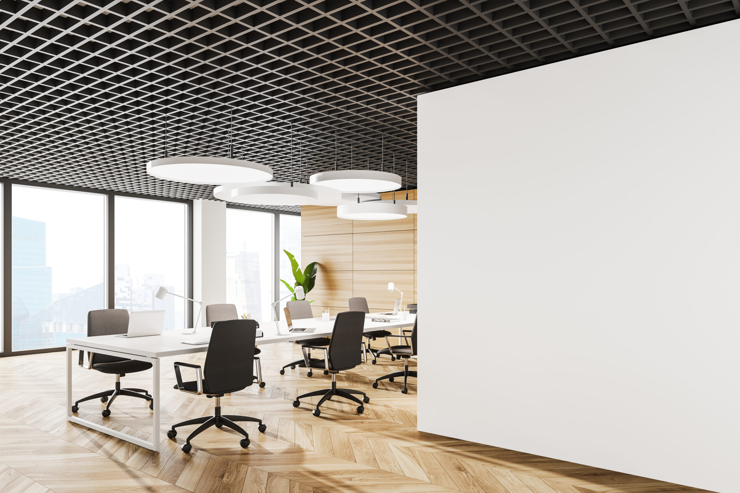 Types of Office Layouts 3 hybrid office layout commercial movers nyc